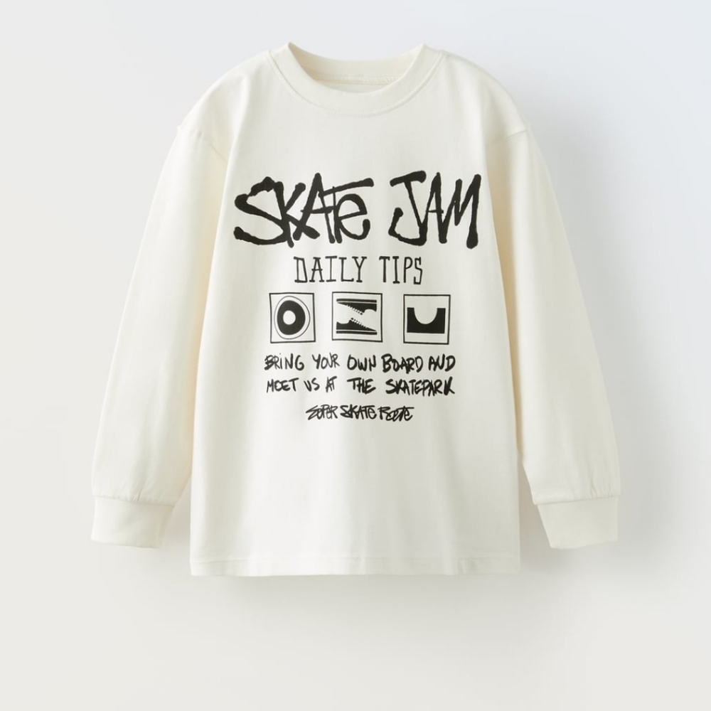 Kid's skate printed t-shirt